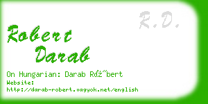 robert darab business card